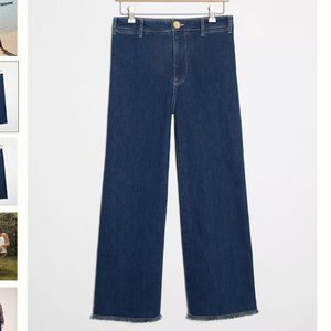 Anthropologie Pilcro Ultra High-Rise Cropped Wide-Leg Jeans